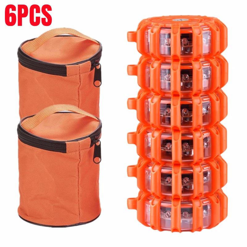 Светодиодная автомобильная предупреждающая световая сигнализация с сильным магнитным креплением и режимом постоянного света