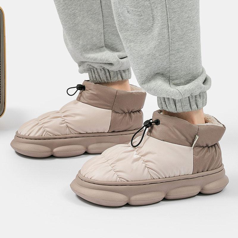 Зимняя обувь для женщин 2024 года, теплые пушистые меховые зимние сапоги, водонепроницаемые, высокие, легкие, на платформе, ботильоны Botas Mujer