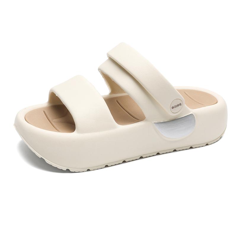 Fashion Summer Women's Platform Non-slip Elevating Slippers Flip-flops Light Beach Shoes Casual Sports Walking Sandals Girls