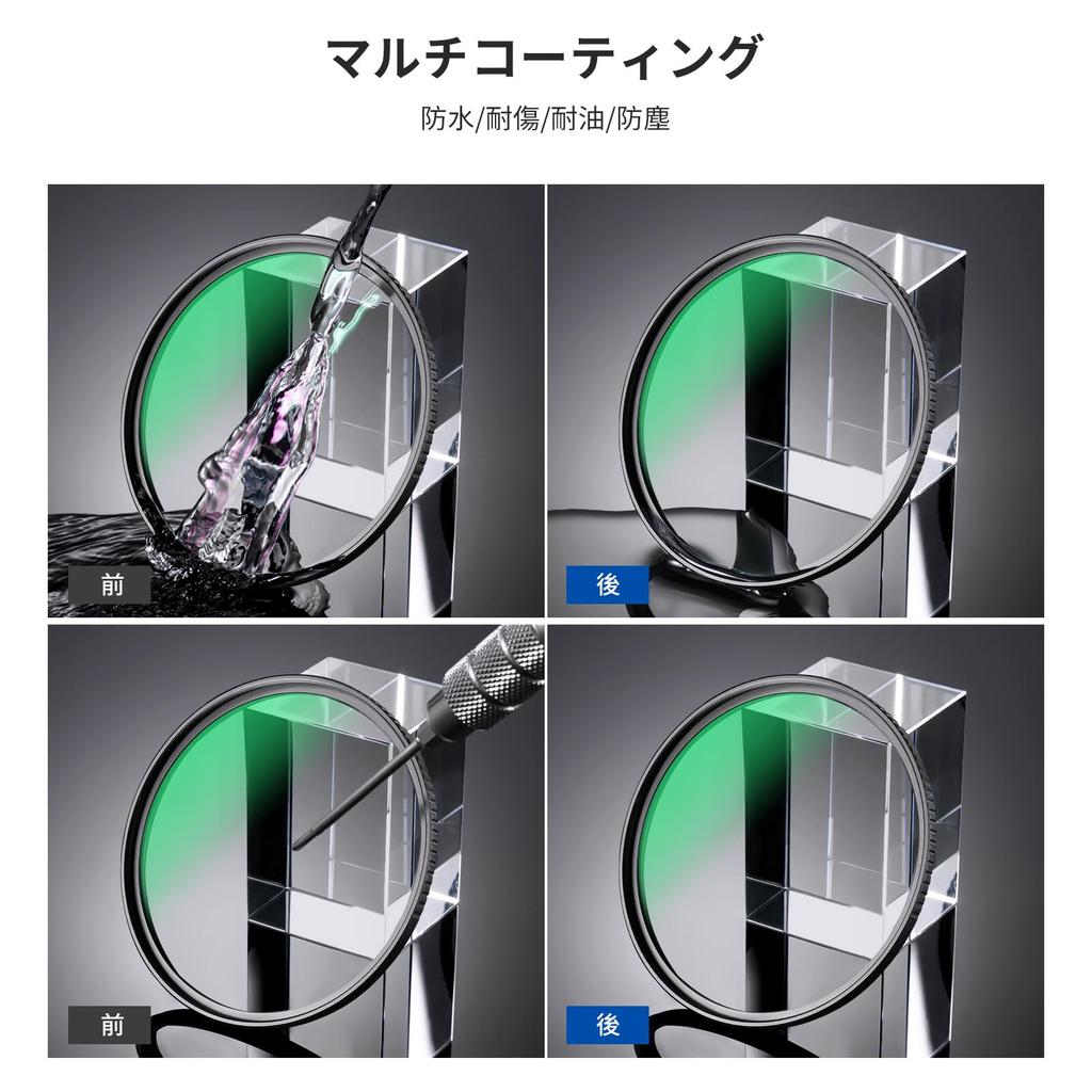 NEEWER 55mm UV Lens Filter Ultra Low Reflection HD High Transmittance Resistant Thin Aluminum Frame Proof Multi-layer Coating/Optical Glass/Ultra