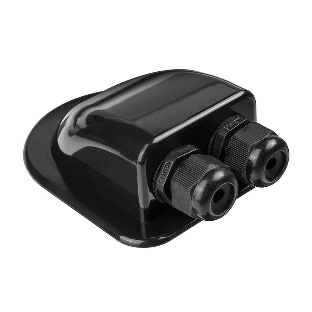 Caravan Solar Car Junction Box 1/2 Holes Roof Wire Entry Gland Box Solar Cable Motorhome Junction Box RV Caravan Accessories