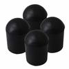 Yibuy 4-Pack Double Bass Endpin Rubber Mat Pads, 28x20mm, Black