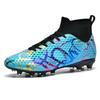 Soccer Shoes Men Outdoor Grass Training Long Stud Professional Sports Shoes Men Breathable Lace-up Training Football Boots Men