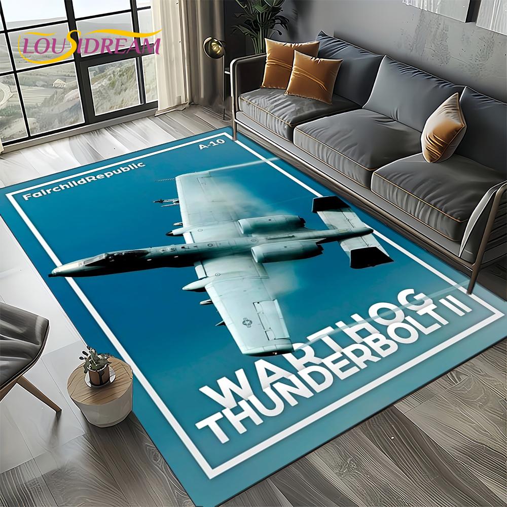 3D Космический Спитфайр Самолет ВВС Реактивный Истребитель Мультяшный Ковер Коврик для Гостиной Спальни Дивана Украшение, Нескользящий Напольный Коврик