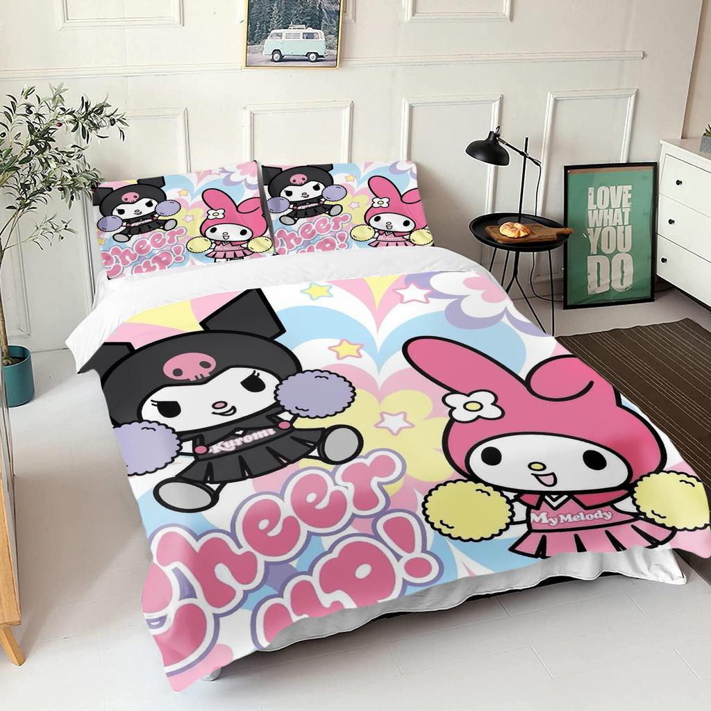 Серия Sanrio Kurome 3-предметный 1 пододеяльник Комплект постельного белья из одного предмета Conforte Luxus Изысканный Подарок на День Рождения Полиэстер Домашний Декор
