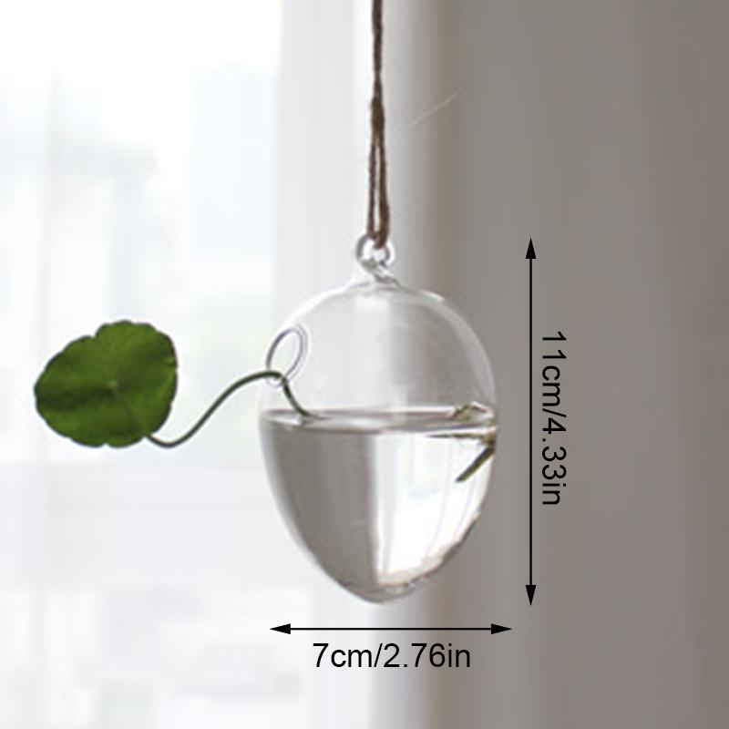 1 шт. прозрачные вазы для гидропоники, террариумный контейнер, подвесная стеклянная ваза, цветочный горшок