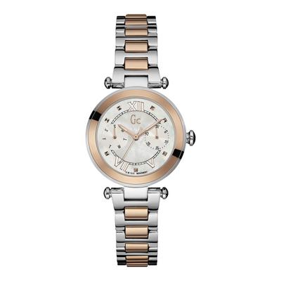 Guess Collection Y06002L1 Chic Multicolor Two Tone Steel Bracelet Steel Corps Quartz Watch Women