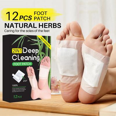 1 пакет натурального детоксикационного пластыря для ног полезен для сна, очищения и здоровья.