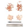 Медные заклепки Burrs Kit Медные заклепки с установочными винтами Нержавеющие шпильки DIY Инструмент для кожаных изделий