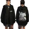 Korn Rock Band Ftl 25 Follow The Leader Zipper Hoodie Men Women Gothic Casual Zip Up Hoodies Men's Vintage Graphic Zip Up Jacket