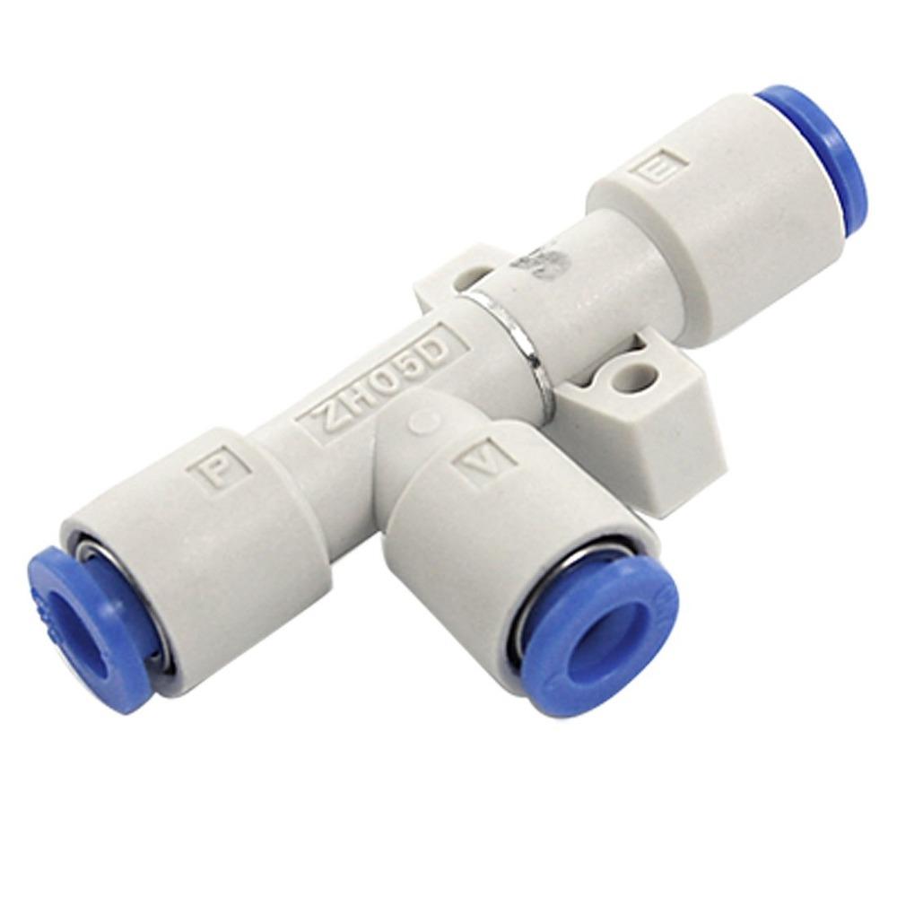 Алюминиевый ZH05DS-06-06-06 Вакуумный генератор Синяя трубка Вентури Push in On Air Vacuum Ejector Worker