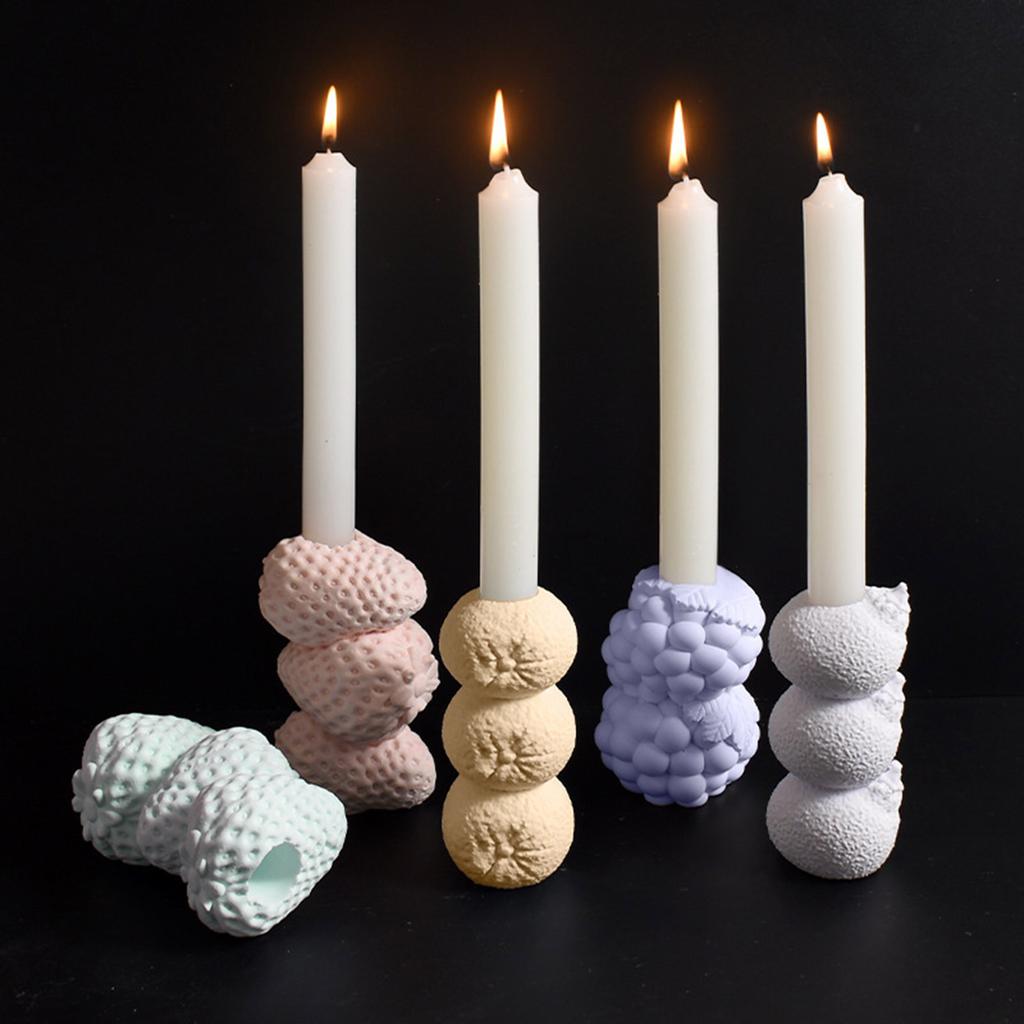 High Quality Silicone Mold For Unique Stacked Fruit Candle Holders Perfect For DIY Enthusiasts And Home Decor Lovers
