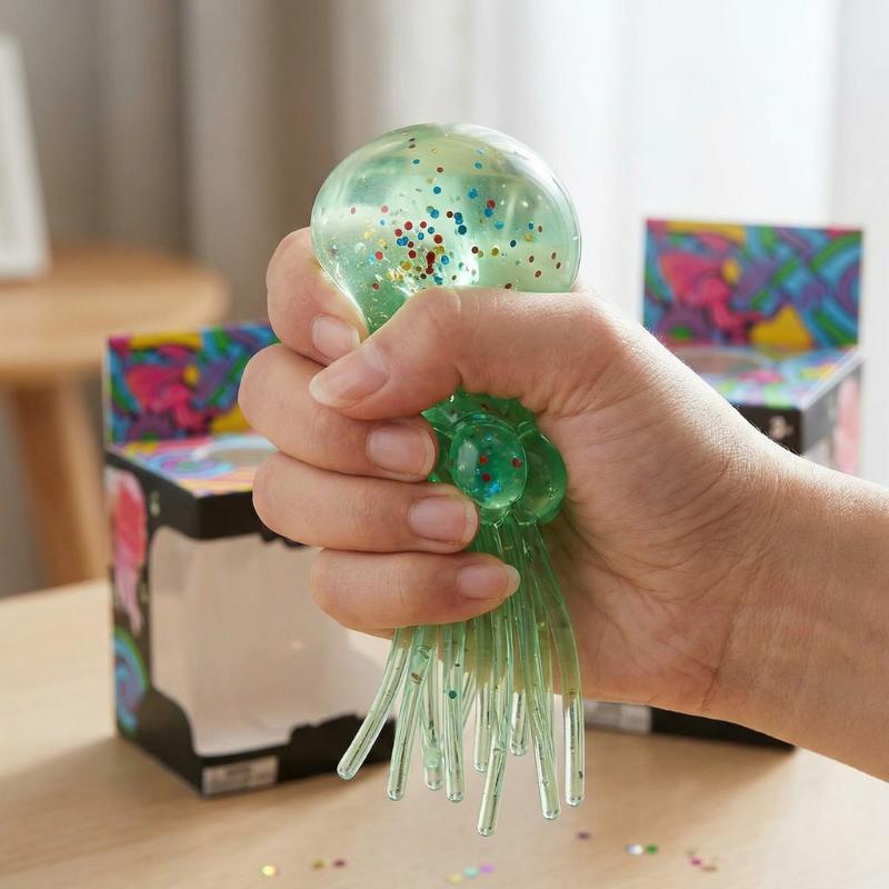 Latest Surprise  Toys Items In Lots Affordable Jellyfish Squishy Sparkling Glow In Dark Stress Ease Tactile Squeeze Toy