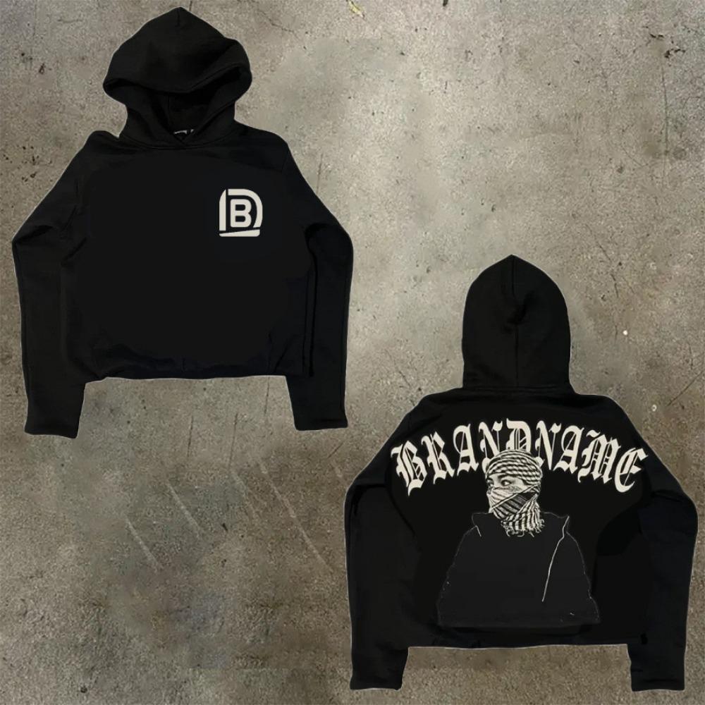 Худи из хлопка в стиле хип-хоп готика RogueWave, американский хип-хоп Y2K Харадзюку, с мультяшным принтом, свободное, больших размеров, свитер-худи для мужчин и женщин, топ