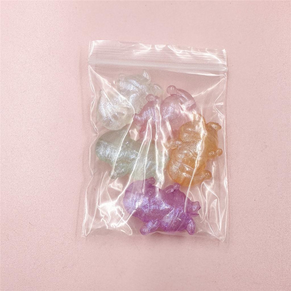 Home Party Supplies Beads Jewelry 5pcs 25*30mm DIY Jewelry Accessories Dwarfs Transparent Christmas For Bracelet Earring Making UV Colorful Acrylic