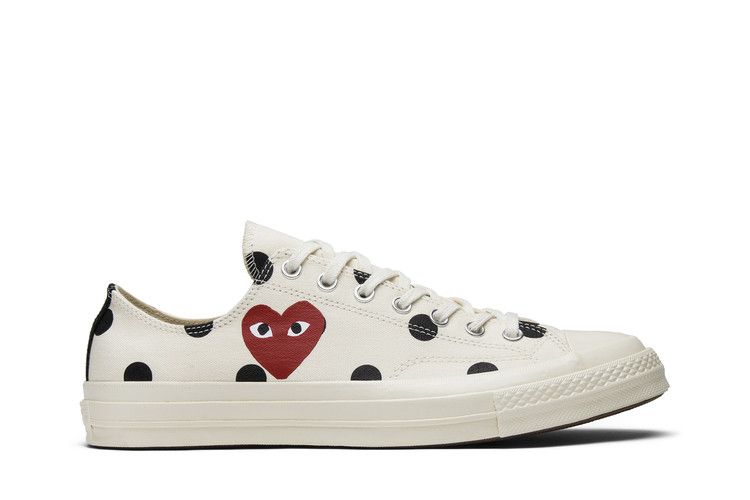 Men's Sneakers Converse Chuck Taylor All Star 70 Ox Comme des Garcons PLAY  Polka Dot White White/Black-Red