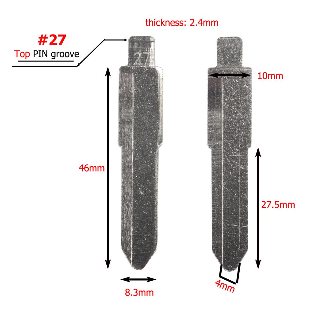 Jingyuqin 10 шт. #09 27 64 № 145 Складной дистанционный ключ-лезвие для Mazda 3 5 6 m6 rx8 mx5 Miata CX-7 CX-9 RX-8 CX-9 KD ключ пустой заменить