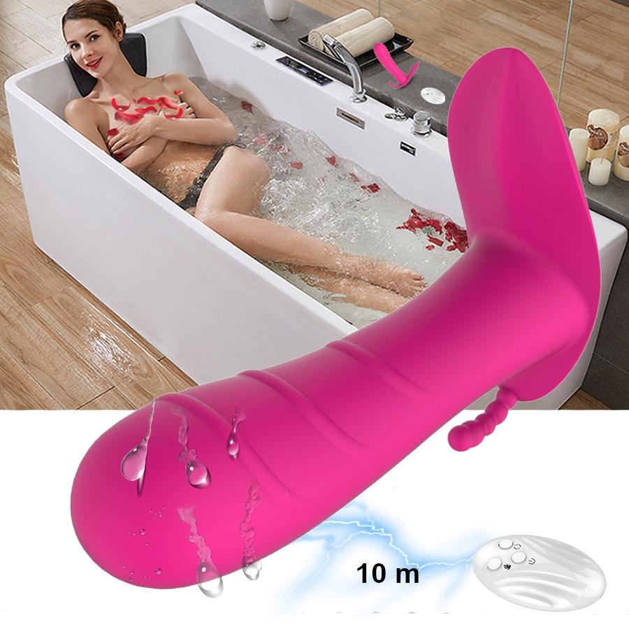 Сексуальная игрушка-вибратор для женщин на беспроводном пульте упражнения