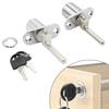 1PCS Drawer Lock Cylinder Triple Lock Desk Cabinet Drawer Front Lock With Keys Office Desk Furniture File Cabinet Lock Head