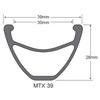 Обод Sun ring Mtx33 MTX39 высокопрочный обод DH fr am обод 32 отверстия Обода 26 дюймов 27.5 дюймов черный MTB Горный велосипедный обод