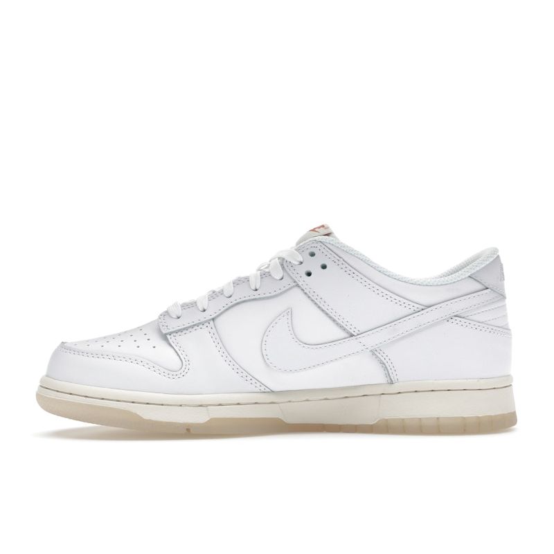 Nike Dunk Low GS Rainbow Lace Swoosh Kids Sneakers White Multi-Color-Dark-Pony Light-Silver FN4861-100