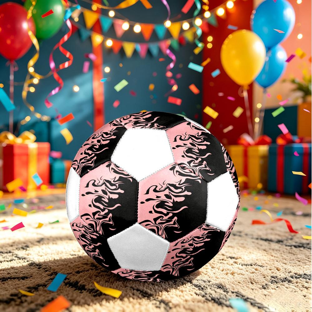 1pc Abstract Lines Lightweight PVC Training Soccer Ball, Size 5, Suitable for Indoor and Outdoor TrainingGift y60381