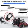 Heavy Duty Snowmobile Tow Straps Long Reinforced Sled Pulling Straps Wear Resistant ATV Tow Rope Emergency Gear