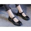 New Women's Shoes Soft-soled Retro Casual Flat One-shoulder Buckle Single Shoes