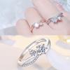 Кольцо с корейским цирконием Twist Arm Fairy Wish Ring - уникальный дизайн указательного пальца