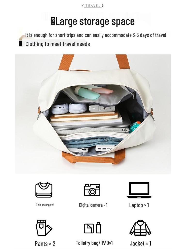 Дорожная сумка большой вместимости для фитнеса, спорта и деловых поездок - Маленький багаж и решение для хранения для студентов