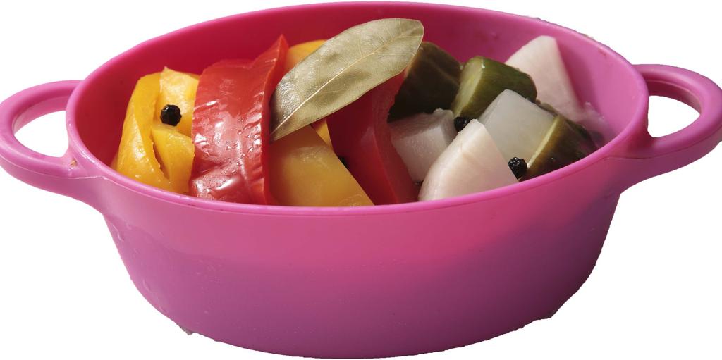 Silicone Cookpot Oval Valencia Orange with Recipe