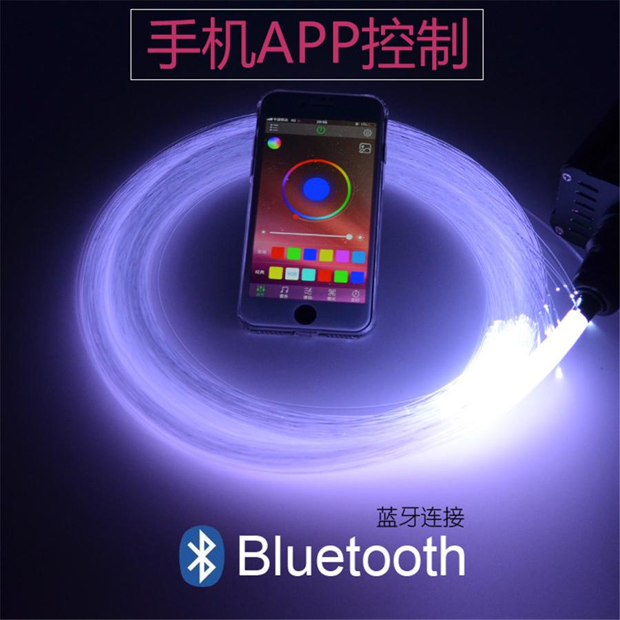 Автомобильный оптоволоконный свет RGBW потолочный звездный свет эффект падающего метеора управление через приложение