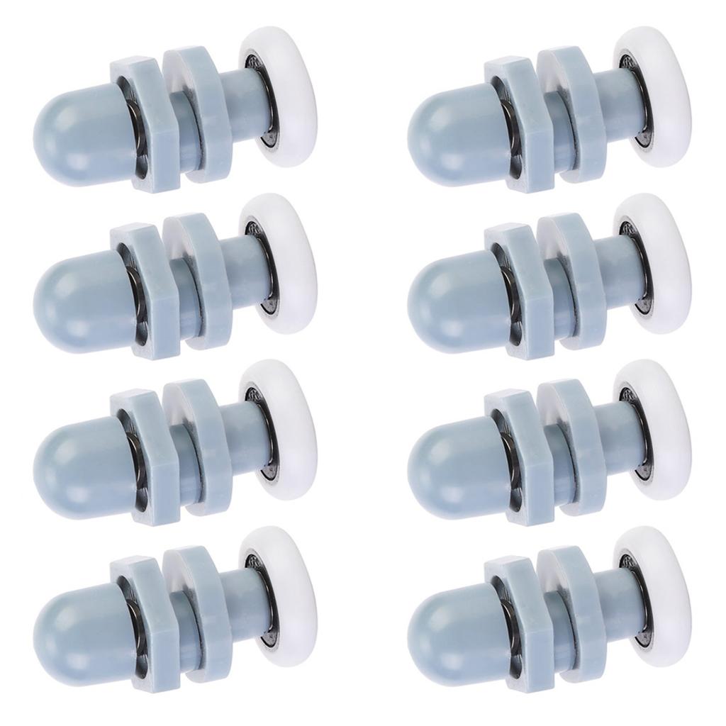 8шт прочный пластиковый раздвижной роликовый трек дверное колесо ванная комната стеклянная дверь