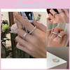 Elegant Korean Style Beaded Elastic Ring For Women Chic Simple Design 2023