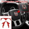 Красная карбоновая центральная крышка консоли и рулевого колеса для Dodge Ram 1500 2010-15