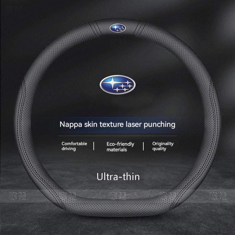 For Subaru Outback Brz Wrx Xv Ascent Forester Impreza Legacy Car Anti-Slip Leather Ultrathin Steering Wheel Cover Accessories