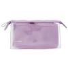 Sunstar Stationery Pen Case Clear Pouch Mitte with Gusset Light Violet S2314398