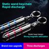 Portable Car Anti-Static Keychain Static Rod Electrostatic Discharger Antistatic Rod Keyring Car Supplies Car Accessories