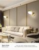 Contemporary Gold Rotating Wall Light for Hallway, Living Room, Staircase, or Bedroom.