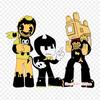 Bendy And The Ink Machine Themeatly Games Hello Neighb Iron On Heat Transfer Printing Vinyl Patches Sticker for Clothes DIY Appliques Washable Patches