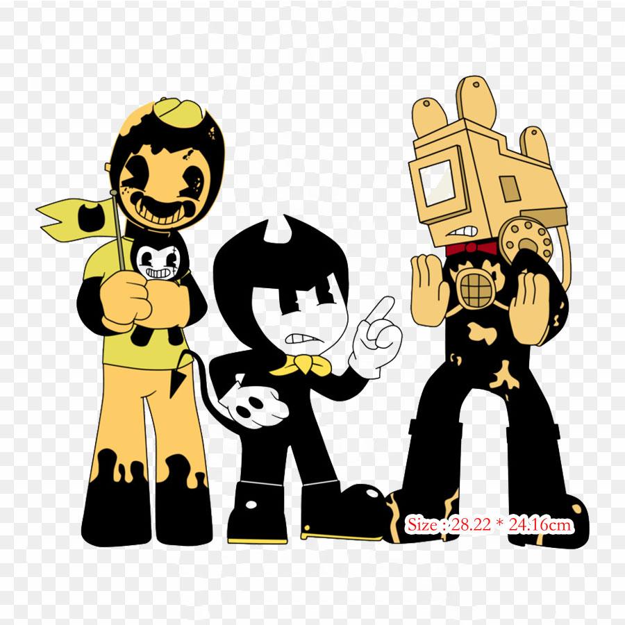Bendy And The Ink Machine Themeatly Games Hello Neighb Iron On Heat Transfer Printing Vinyl Patches Sticker for Clothes DIY Appliques Washable Patches