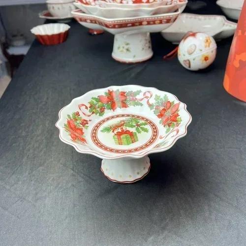 Горячая Распродажа Немецкая Посуда V Bao Рождественская Европейская Обеденная Тарелка Салатница Тарелка для Супа Дисплей