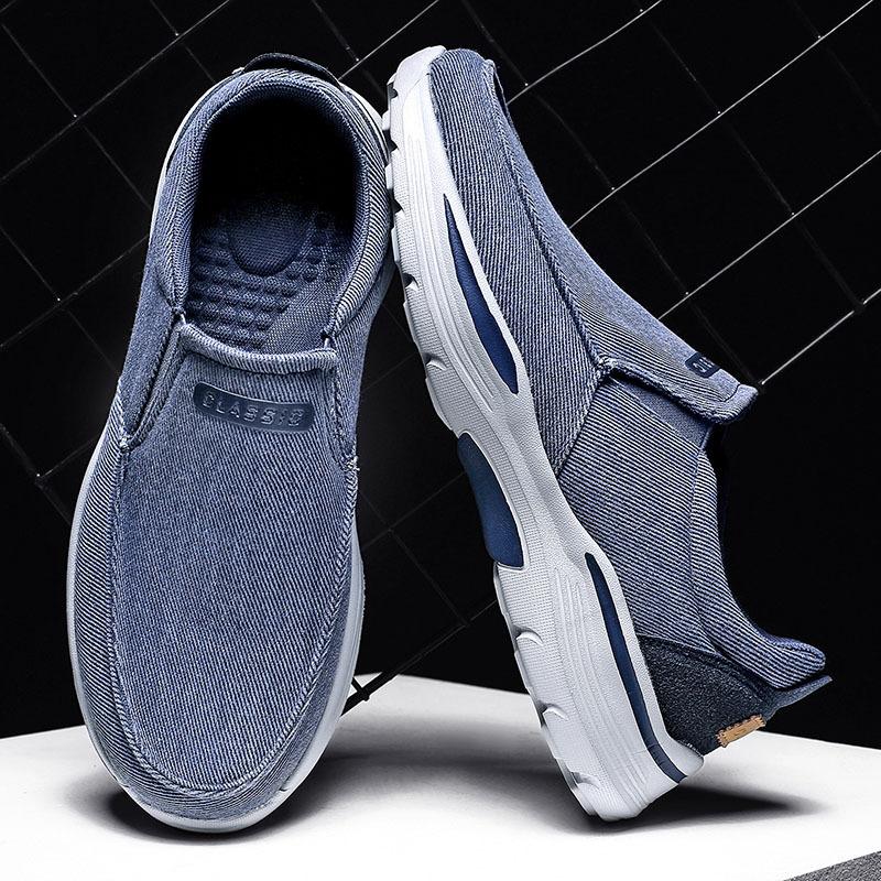 Men's Casual Shoes Canvas Breathable Loafers Men New Male Comfortable Outdoor Walking Shoes Classic Loafers Men Sneakers