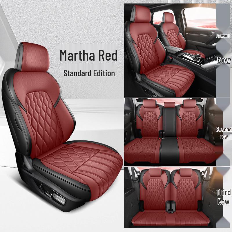 BYD Tang DM Подушка на сиденье автомобиля из натуральной кожи - Универсальная, всесезонная, совместимая с семиместным автомобилем