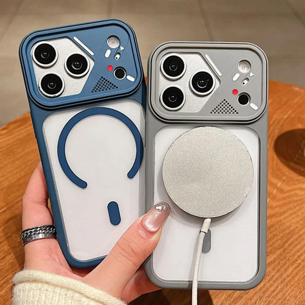 Роскошный мягкий бампер для Magsafe Прозрачный акриловый чехол для iPhone 17 Pro Max Air 16 Funda 15 14 13 12 Pro Max 11 Ударопрочная жесткая крышка
