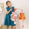 Cartoon Mid-Autumn Rabbit Lantern Handmade LED Lantern Toys Handheld Rabbit Lantern  School Project