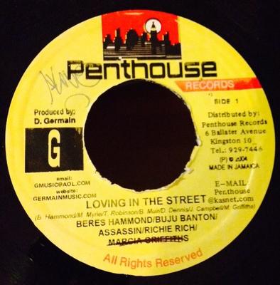 7-дюймовая пластинка BERES HAMMOND BUJU BANTON ASSASSI Loving In The Street NONE Penthouse Recor 2004 Ямайка Регги Ска Даб Б/У