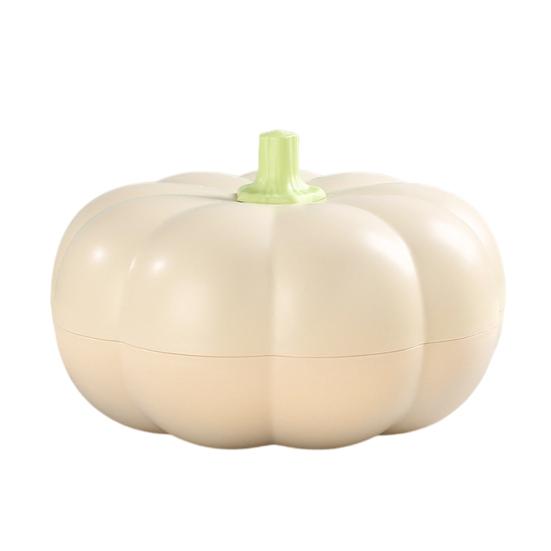 Подставка для закусок из тыквы на Хэллоуин, разделенный поднос с крышкой, 3 отделения для хранения вилок