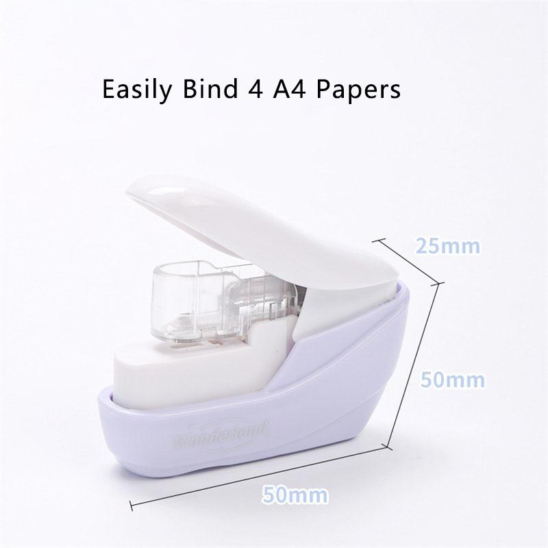 Мини-степлер без гвоздей, простой и легкий степлер для книг, степлер без степлера, офисные переплетные принадлежности, школьные принадлежности