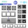 Модули переключателей BSEED WIFI Click Switch, детали для умных выключателей света, белая стеклянная рамка, комбинированные настенные розетки для самостоятельной сборки, USB-зарядный ключ, серия E.